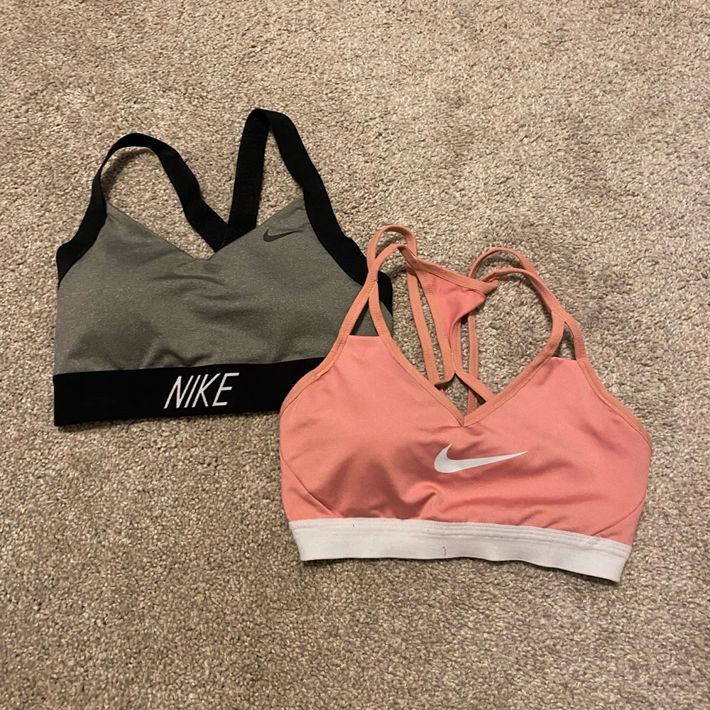 Two Nike Sports Bras - Picture 1 of 1